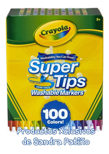 Crayola Super Tips 100 Plumones Originales En Stock Letterin