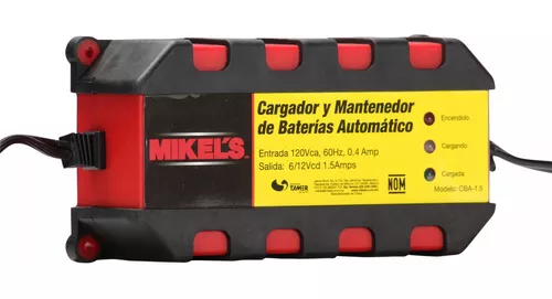 CARGADOR BATERIAS AUTOMATICO 1.5 Amperes - Mikels MEXICO, Precios de Fábrica