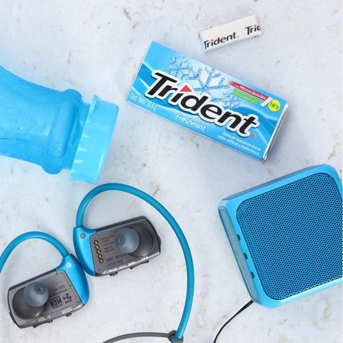 Imagen 3 de 3 de Chicle Trident® Sin Azúcar Sabor Menta Fresca 12 Unidades