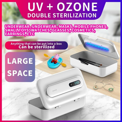 Esterilizador Uv+o3(2x1):cel+pinza+insumo+peines+toalla Más
