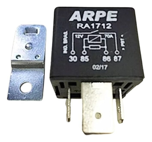 Relé Ventoinha Radiador 12v 70a 4 Terminais Dentão Universal