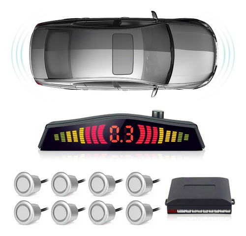 Sensor De Ré E Frontal Corolla 2015 Estacionamento 8 Pontos