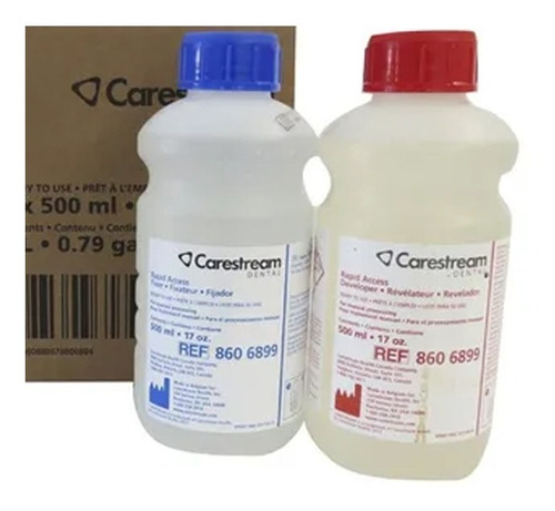 Kit Carestream 1 Revelador + 1 Fijador 500ml Dent