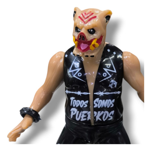 Figura Luchador De Arena Pig Decapitador Puerquiza Extrema