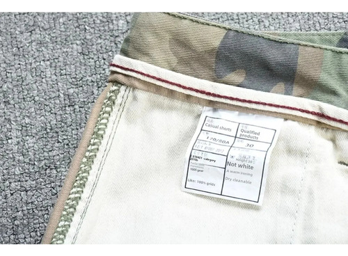 Pantalones Cortos Tipo Cargo De Camuflaje Para Hombre, Ropa