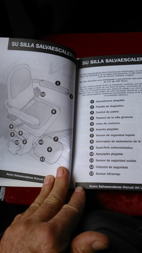 Manual Con 2 Controles Remotos Para Silla Acorn / Stairlifts