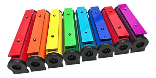 Xilófono De 8 Notas Con Mazos, Juguete Musical Colorido,