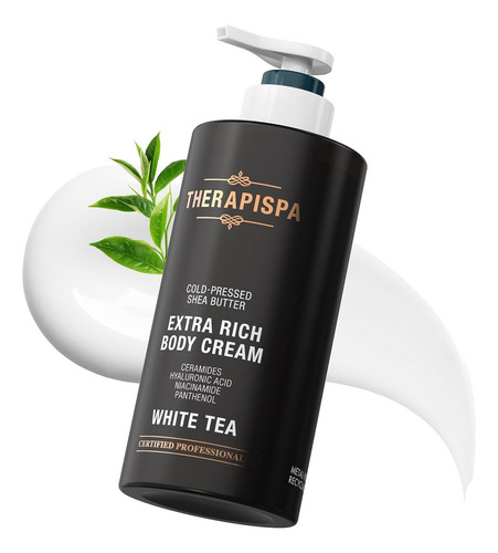 Crema Corporal Extra Hidratación Con Ceramidas Ácido Hialuró Fragancia Té Blanco