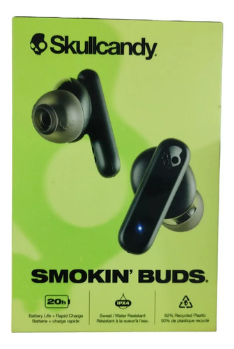 Skullcandy Smokin' Buds Auriculares In-ear Inalámbricos, 20h Color Negro