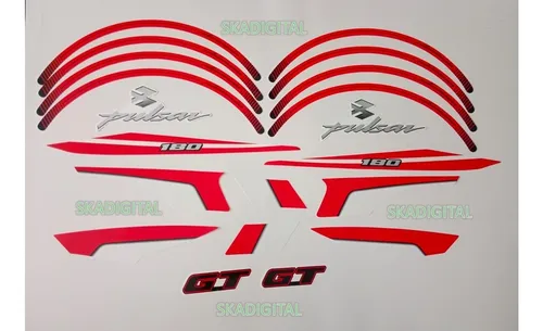 Kit Completo De Calcomanías Pulsarmania Gt 180