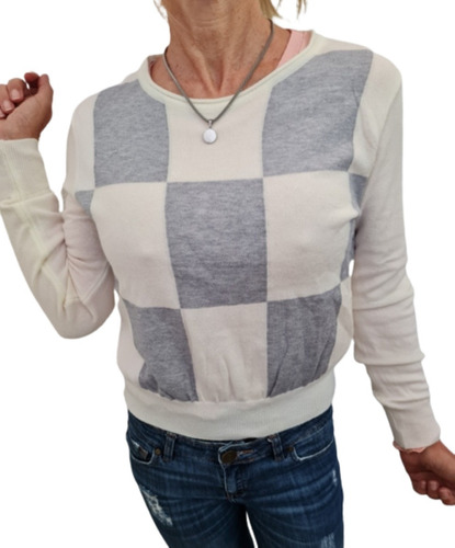 Sweater  Bremer Cuadros Dama Calidad Premium