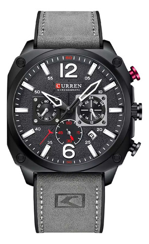 Reloj Curren 8398 De Lujo Correa De Cuero Para Caballeros