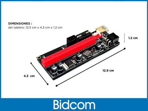 Riser Pcie Pci 16x A 1x 009s Usb 3.0 60cm Mineria Cripto Rig