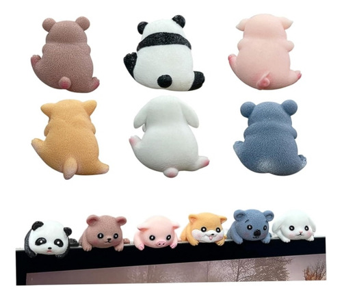 Figuras De Animales De 6 Piezas Decoración Del Monitor De La