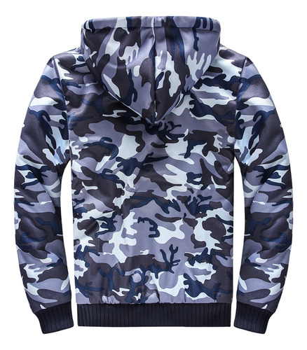 Sudadera Gruesa De Camuflaje Térmico Para Hombre
