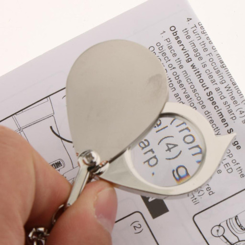 Lupa De Joyería Plegable Llavero De Lupas 15x