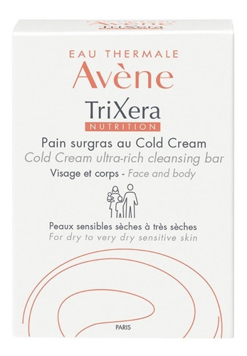 Avene Trixera Jabon Limpiador Pieles Secas Limpia Nutre 100g