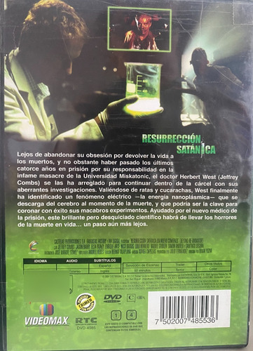 Resurrección Satánica / Beyond Re : Animatore Pelicula Dvd (Usado)