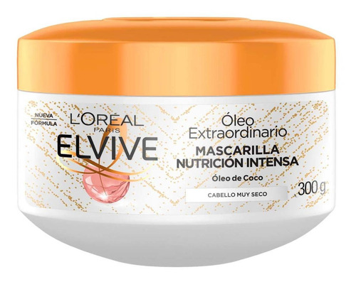 Mascarilla Capilar L'Oréal Paris Elvive Óleo Extraordinario Coco 300g