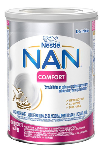 Nan Comfort Fórmula Láctea En Polvo Para Lactantes 400 Gr