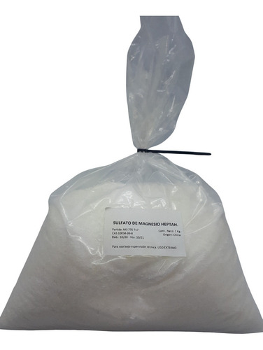 Imagen 1 de 6 de Sulfato Magnesio X 1 Kg