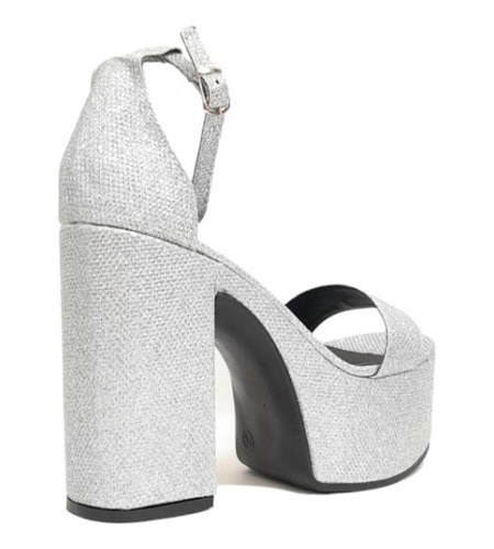 Imagen 3 de 4 de Sandalias Sasha Glitter Plata