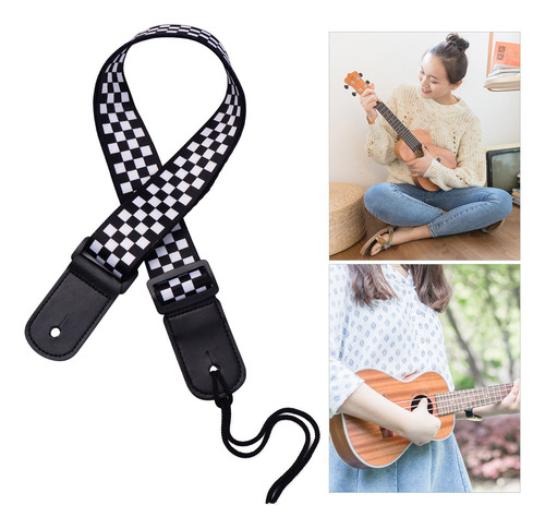 K Correa Ajustable For Ukelele Con Hebilla De Plástico Y