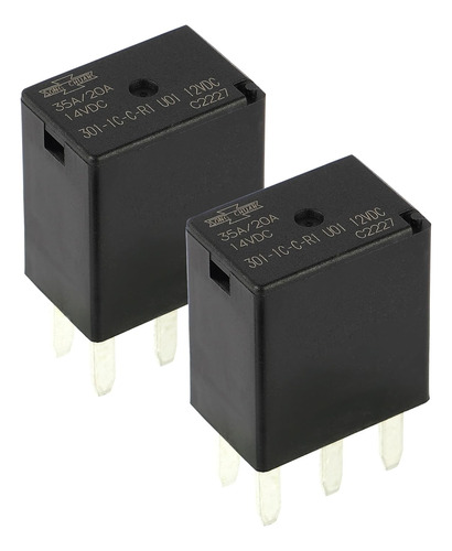 Paquete De 2 Rele Automotriz 301-1c-c-r1 U01 12vdc 35a 5 Pin