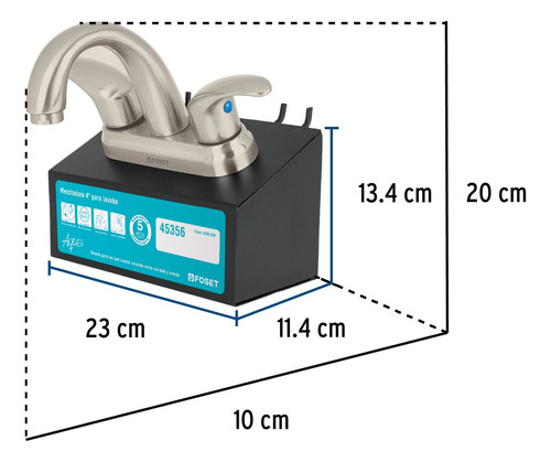 Exhibidor Con Mezcladora Aqm-52n Foset 55970