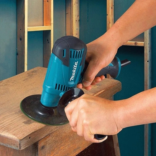 Lijadora vertical Makita Gv5010, 400 W, 125 mm, color verde, 110 V
