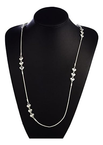 Welbijoux Collar De Cadena Con Forma De Corazón De Amor, Cad