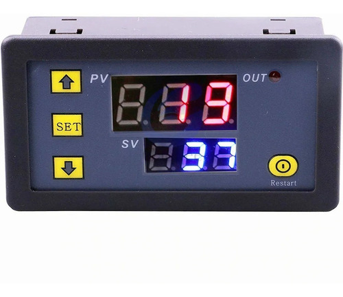 Temporizador Retardo Programable  12 Vdc 20a  0.1seg-999h  