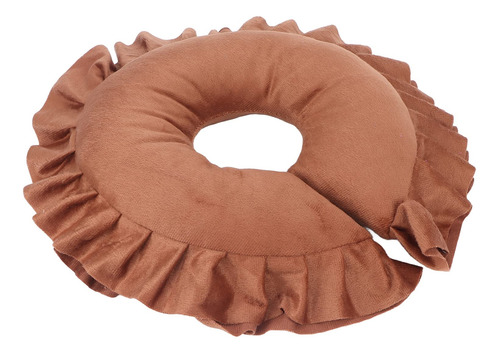 Cojín De Soporte Para El Cuello Forma De U Café Transpirable Café Diseño De La Tela