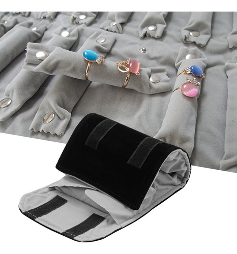 ` Bolsa Enrollable For Joyas, Hecha De Franela, For Anillo,