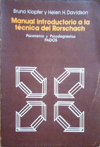 Manual Introductorio A La Técnica Del Rorschach Klopfer 