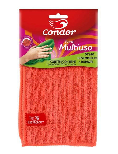 Pano Multiuso Microfibra Condor 35x35cm Para Limpeza