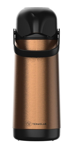 Imagem 1 de 2 de Garrafa Termica Inox Lúmina Cor Cobre 1l Pressão Termolar