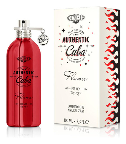 Perfume Cuba Authentic Flame For Men Edt 100ml Original