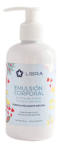  Emulsion Corporal Relajante Muscular Natural Libra 250g