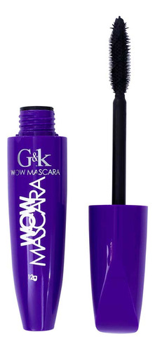 G&k Mascara De Pestañas, Wow, Gkw01, Extra Alargamiento Color Negro