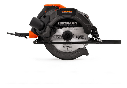Imagen 2 de 7 de Sierra Circular Eléctrica 1500w 5500rpm - Hamilton Hsc001