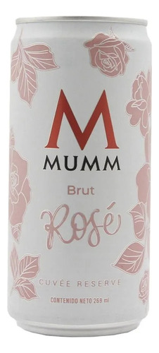 Champagne Mumm Rosado Lata 269ml X Pack 12