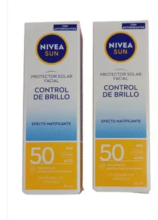 Nivea Protector Solar Facial Pack 2 Control Brillo Fps 50