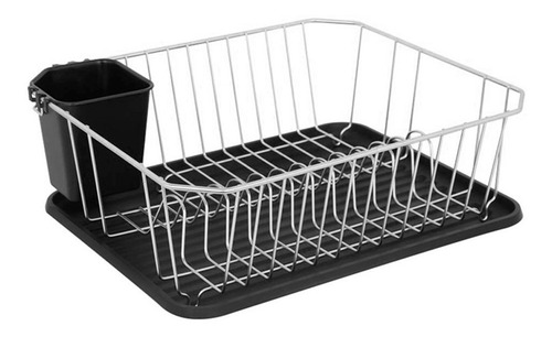 Secaplatos Con Accesorios Seca Plato Metal Plastico Cubierto
