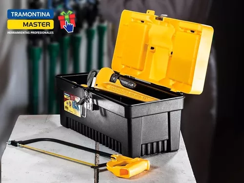 Caja Plastica Para Herramientas 13 Tramontina MASTER con Bandeja Plástica  Removible