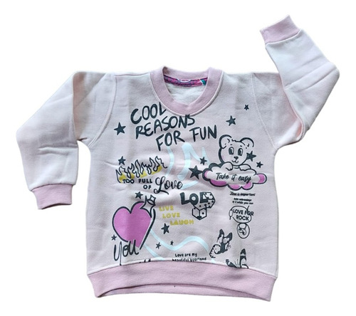 6073 Buzo Beba Frisa Mambo Kids Estampado 6 A 24 Meses