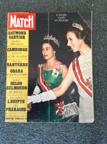 Revista Paris Match Marzo 1970