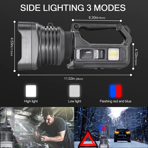 Linterna Portátil Multifuncional Luminaria De Emergencia Par