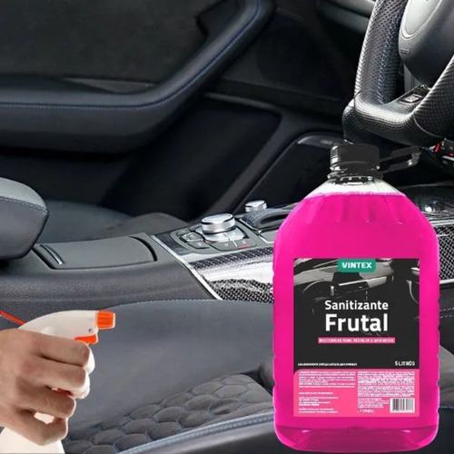Sanitizante Aromatizante Cheirinho Carro Frutal 5l -vintex Cor Rosa