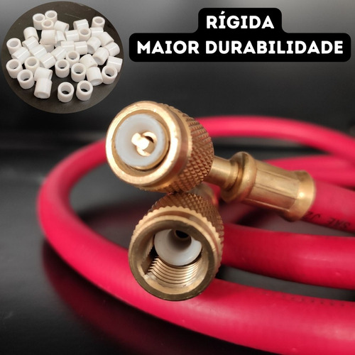 Kit 100 Un Reparo Mangueiras Manifold Vedação Tecnil Nylon Armz
